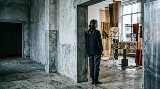 Abstract contemporary art installation reflecting the enigmatic nature of French avant-garde work